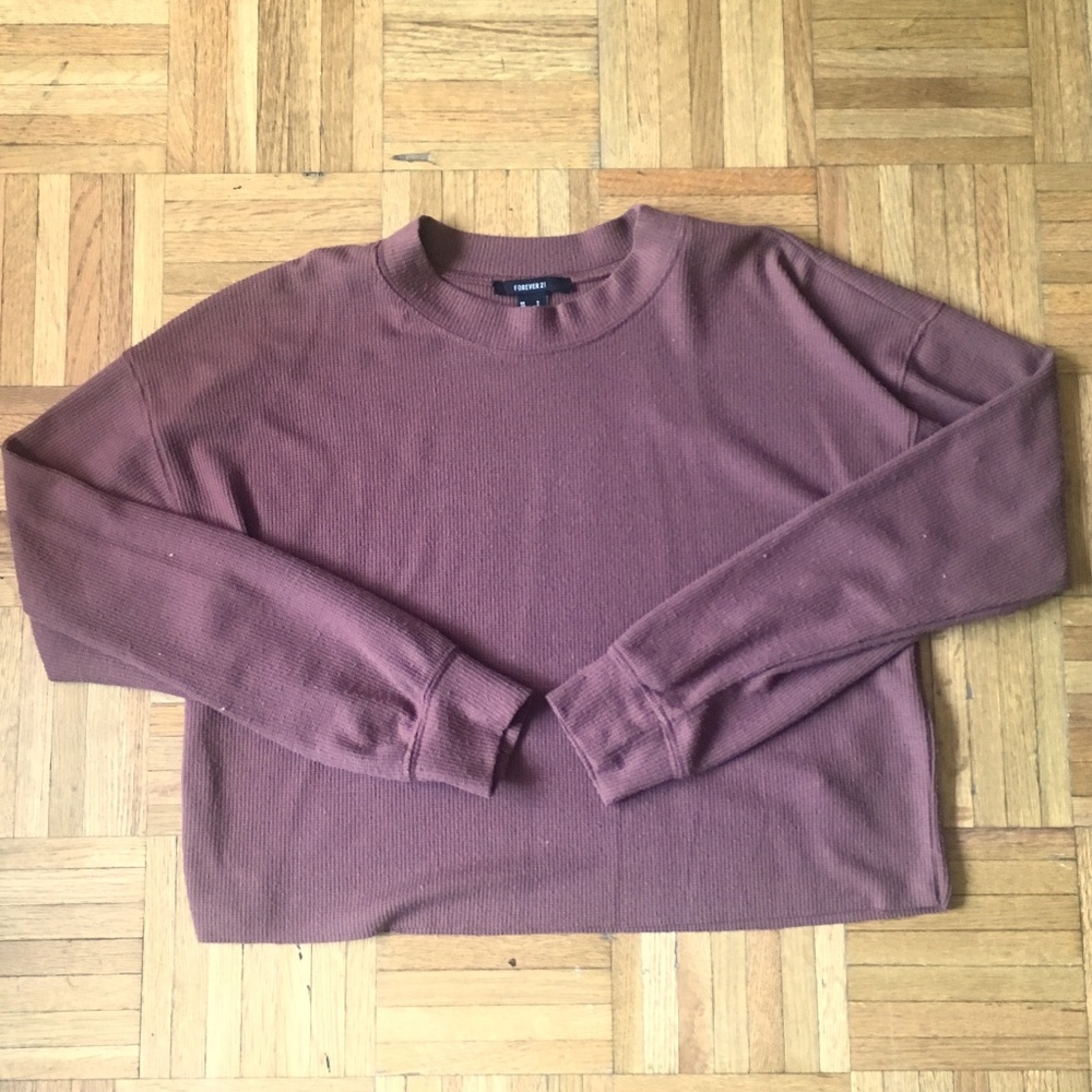 Forever 21 Waffle knit cropped top LAST CHANCE